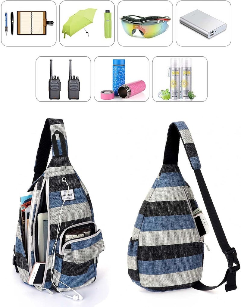 HAWEE Backpack Sling for Women Anti-Water Crossbody Bag Inclined Adjustable Pack | Casual, Adjustable Strap, Water Repellent, for Travel/Sport - Image 2